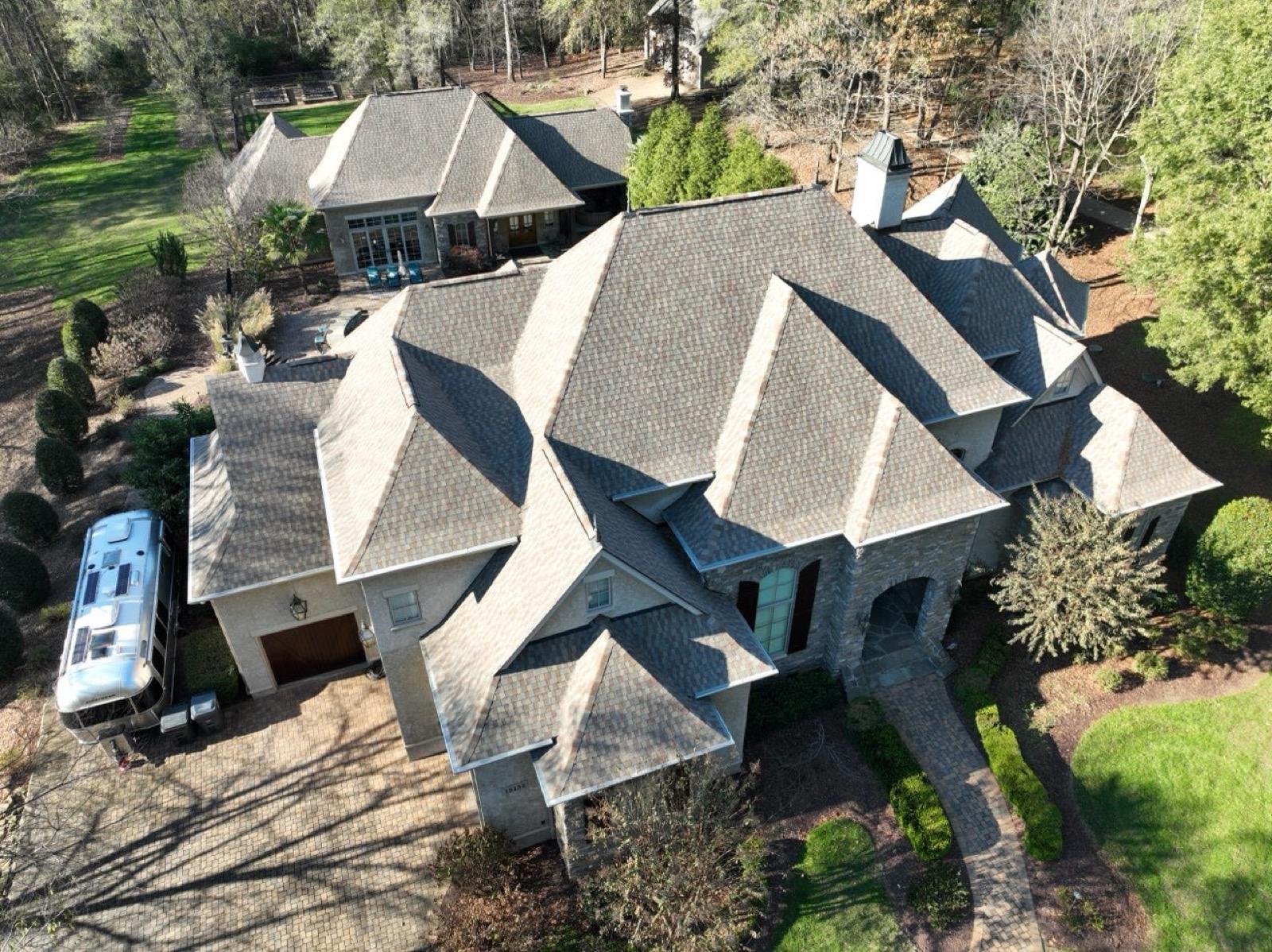 Luxury Home Architectural Shingle Roof in Lake Norman, NC by CER Roofing